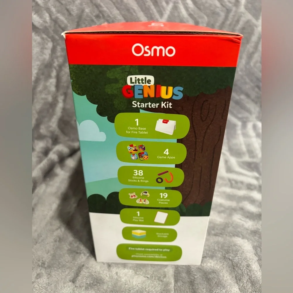 Osmo-Little Genius Starter Kit for Fire‎ Tablet-4 Educational Learning Games-